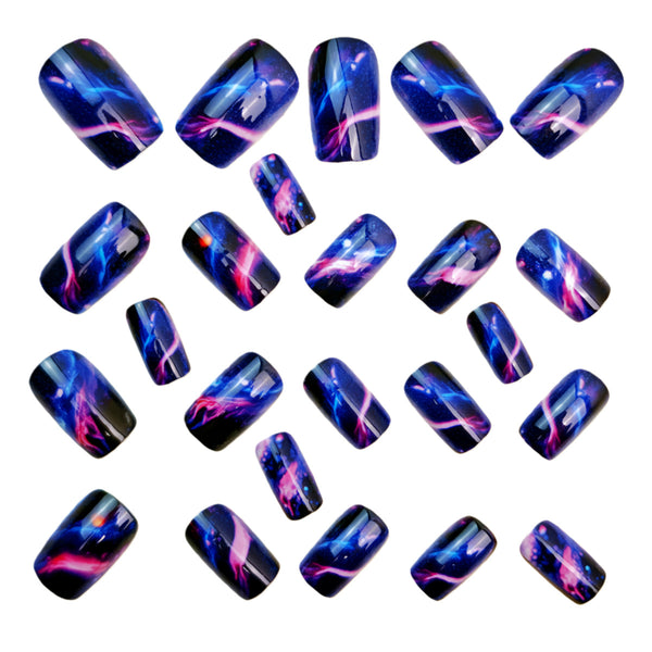 12 Sizes-24 Pcs Press On Nails Y1471