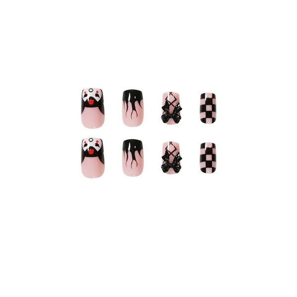 12 Sizes-24 Pcs Press On Nails JP1377