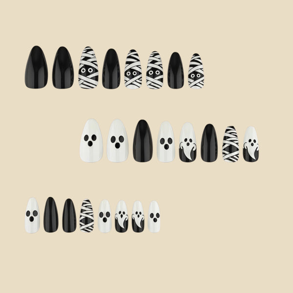 12 Sizes-24 Pcs Press On Nails y2102