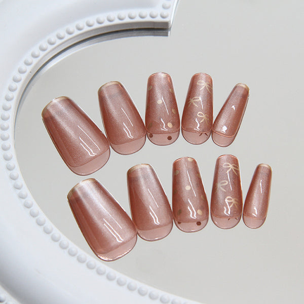 12 Sizes-24 Pcs Press On Nails MY046