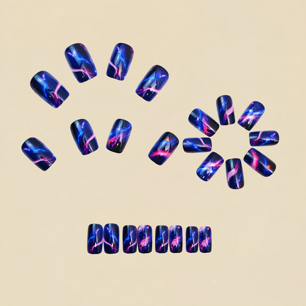 12 Sizes-24 Pcs Press On Nails Y1471