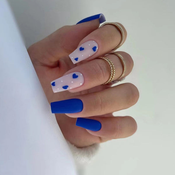 12 Sizes-24 Pcs Press On Nails W1122