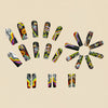 12 Sizes-24 Pcs Press On Nails Y206