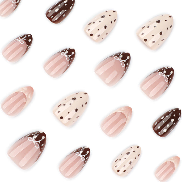 12 Sizes-24 Pcs Press On Nails JP4187