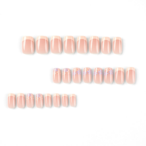 12 Sizes-24 Pcs Press On Nails JP2607