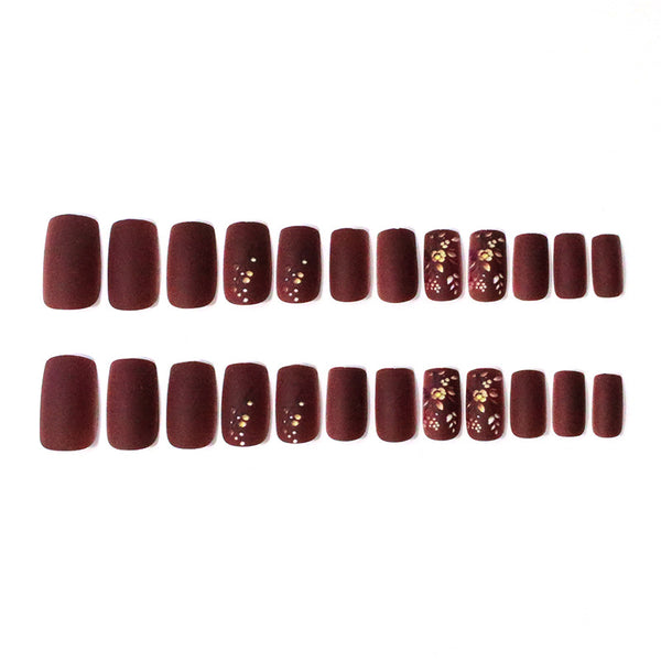 12 Sizes-24 Pcs Press On Nails CW585