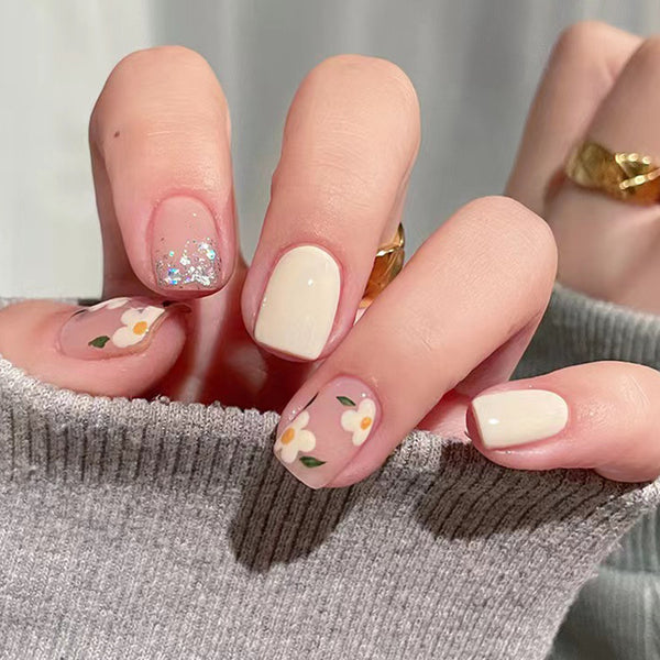 12 Sizes-24 Pcs Press On Nails R431