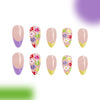 12 Sizes-24 Pcs Press On Nails C423