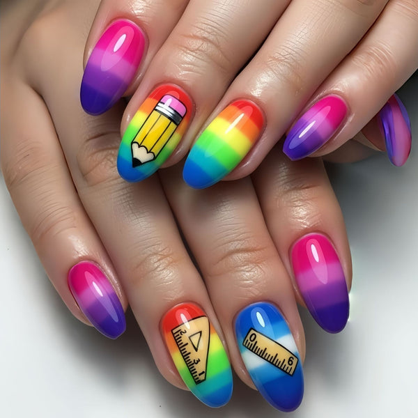 12 Sizes-24 Pcs Press On Nails Y1930