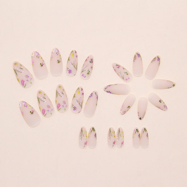 12 Sizes-24 Pcs Press On Nails W1935