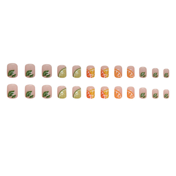 12 Sizes-24 Pcs Press On Nails R820