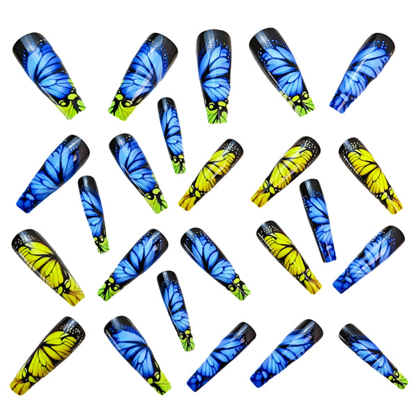 12 Sizes-24 Pcs Press On Nails Y752