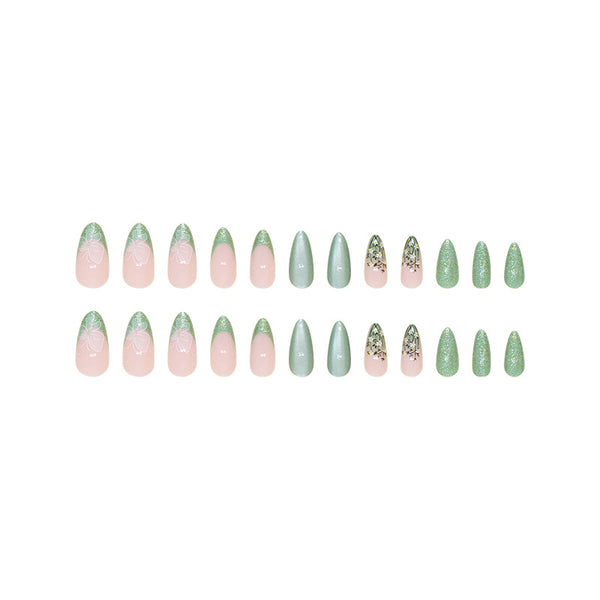 12 Sizes-24 Pcs Press On Nails W1535