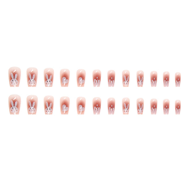 12 Sizes-24 Pcs Press On Nails R709
