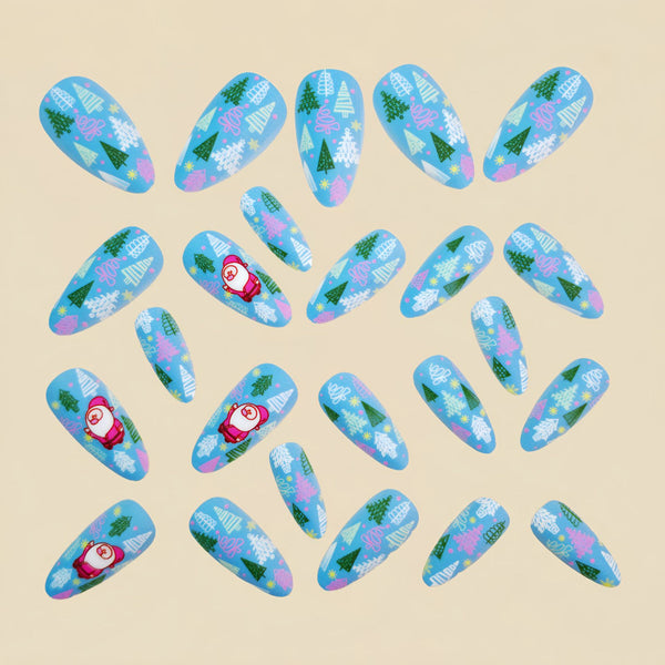 12 Sizes-24 Pcs Press On Nails Y1308