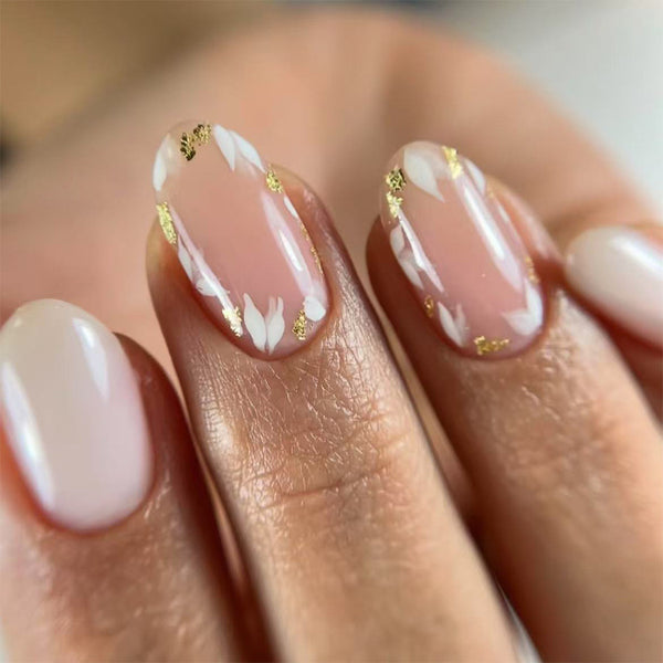 12 Sizes-24 Pcs Press On Nails C1051