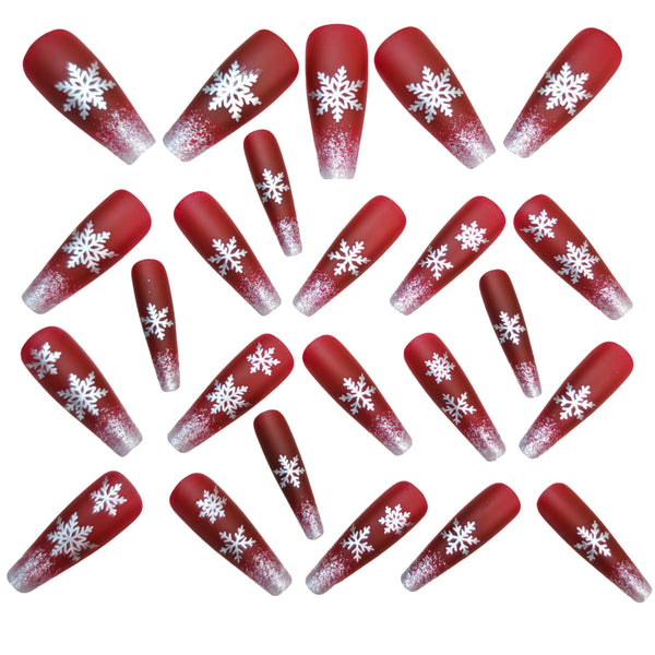 12 Sizes-24 Pcs Press On Nails Y1256