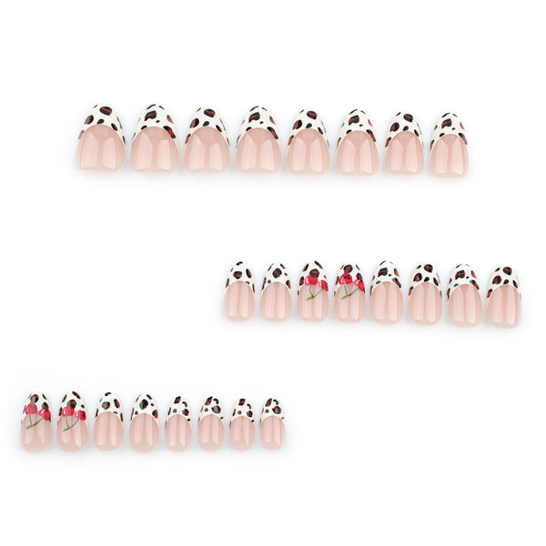 12 Sizes-24 Pcs Press On Nails JP3642