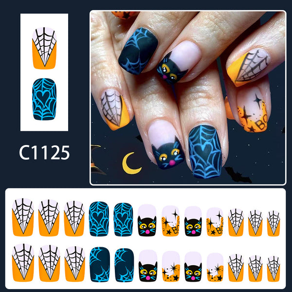 12 Sizes-24 Pcs Press On Nails C1125