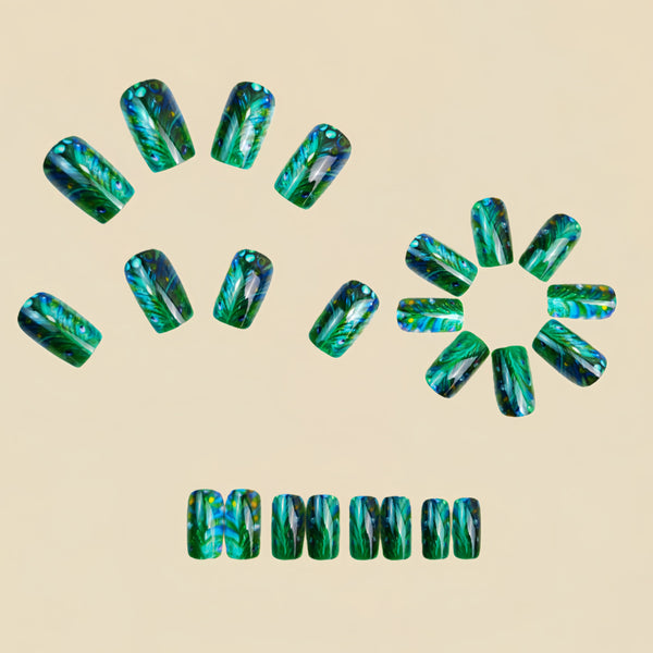 12 Sizes-24 Pcs Press On Nails Y1662