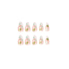 12 Sizes-24 Pcs Press On Nails JP2256