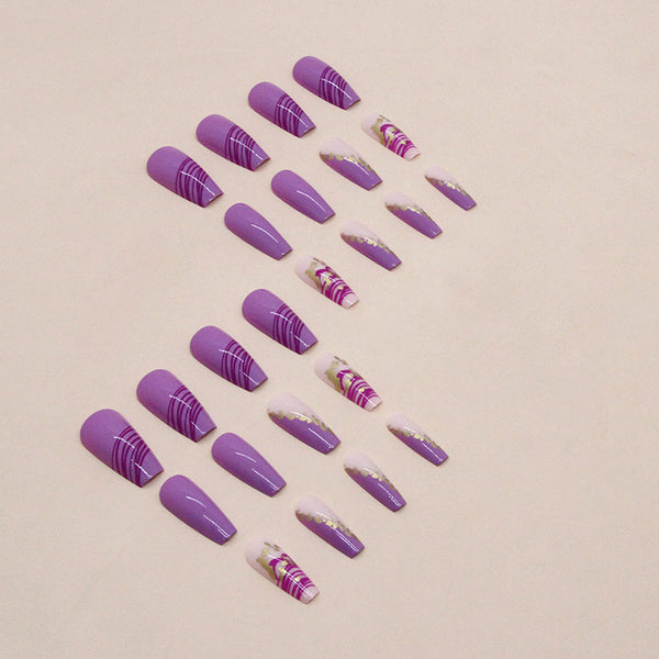 12 Sizes-24 Pcs Press On Nails W736