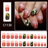 12 Sizes-24 Pcs Press On Nails C1130