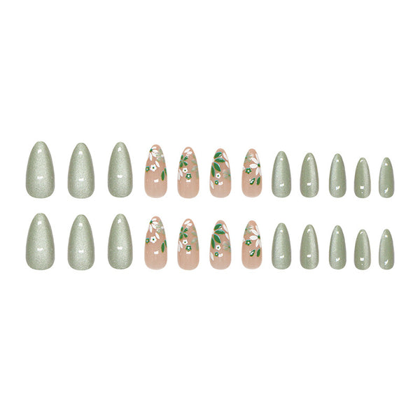 12 Sizes-24 Pcs Press On Nails W1979