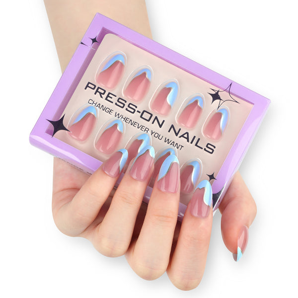 Glamhalo Premiere 30pcs Press On Nails – Eco-Friendly Perfect Fit - GD18