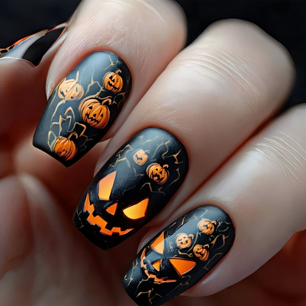 12 Sizes-24 Pcs Press On Nails Y1164