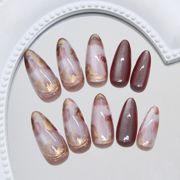 12 Sizes-24 Pcs Press On Nails W2006