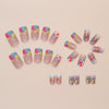 12 Sizes-24 Pcs Press On Nails W1833