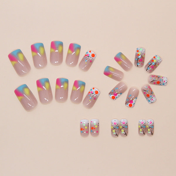 12 Sizes-24 Pcs Press On Nails W1833