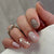 12 Sizes-24 Pcs Press On Nails C1338