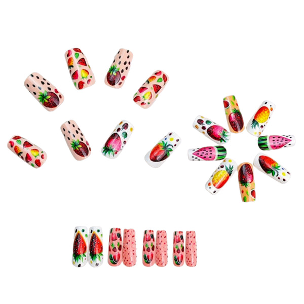 12 Sizes-24 Pcs Press On Nails y2078-24