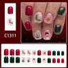 12 Sizes-24 Pcs Press On Nails C1311