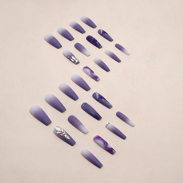 12 Sizes-24 Pcs Press On Nails Z832