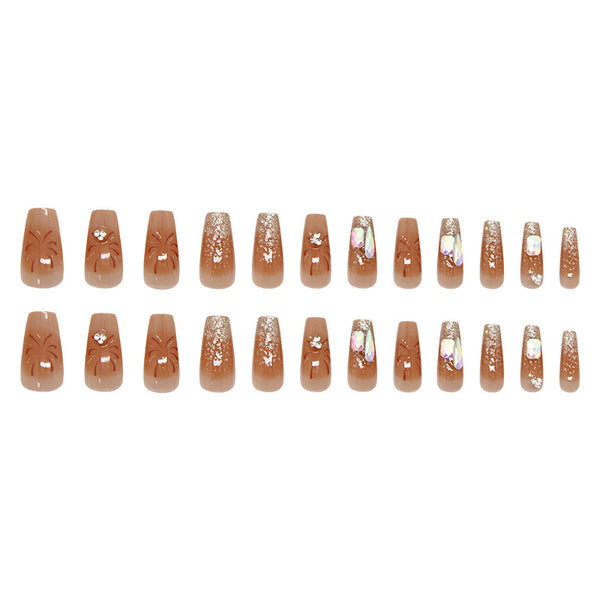 12 Sizes-24 PcsPress On Nails Z1151