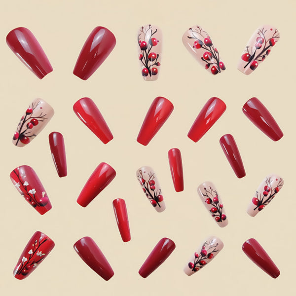 12 Sizes-24 Pcs Press On Nails Y555-2