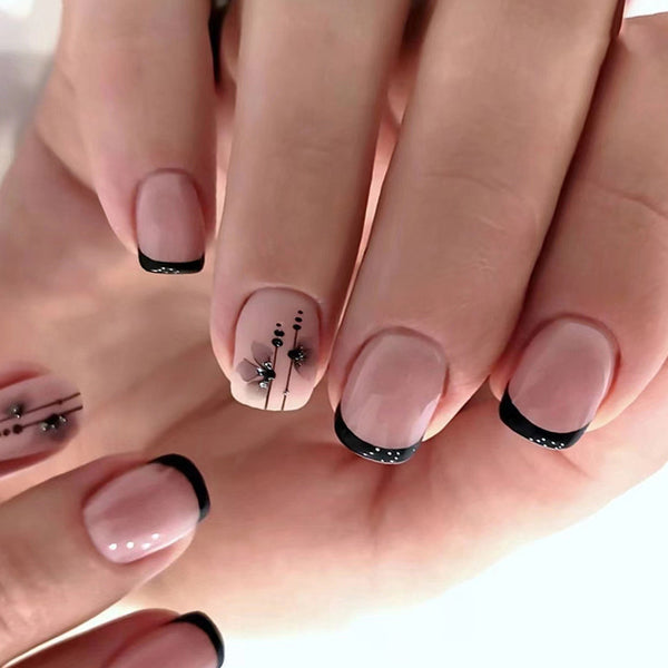12 Sizes-24 Pcs Press On Nails W1345