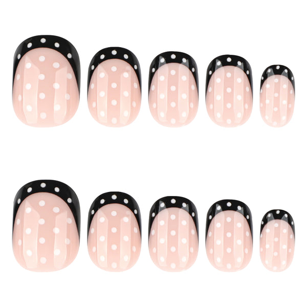 12 Sizes-24 Pcs Press On Nails JP4216