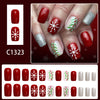 12 Sizes-24 Pcs Press On Nails C1323