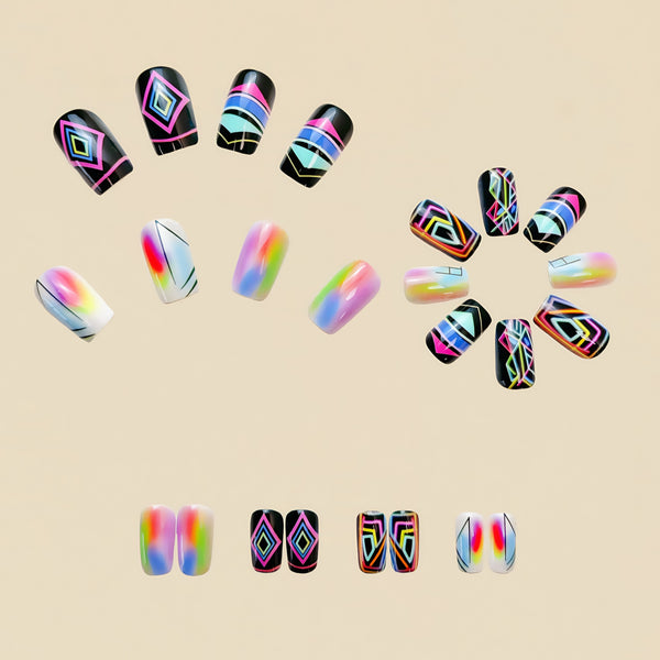 12 Sizes-24 Pcs Press On Nails Y571