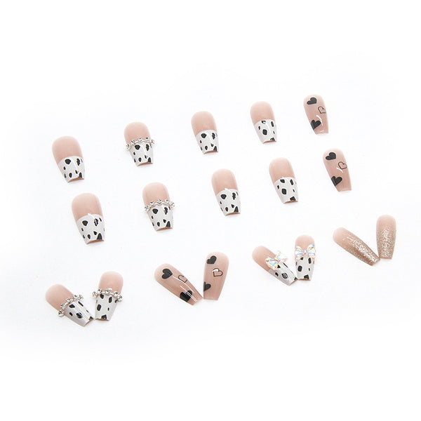 12 Sizes-24 Pcs Press On Nails Z514