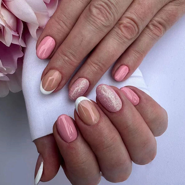 12 Sizes-24 Pcs Press On Nails W1167