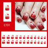 12 Sizes-24 Pcs Press On Nails C731