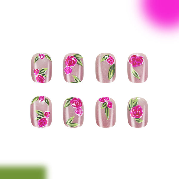 12 Sizes-24 Pcs Press On Nails C1001