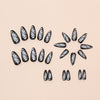 12 Sizes-24 Pcs Press On Nails W1803