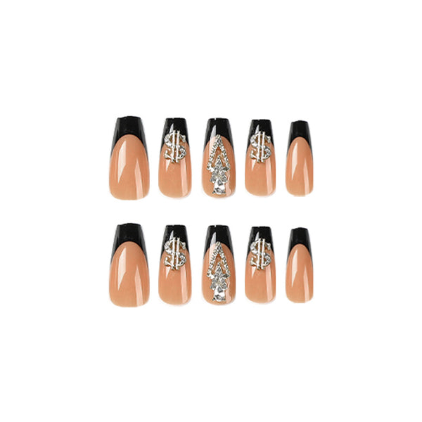 12 Sizes-24 Pcs Press On Nails JP2468