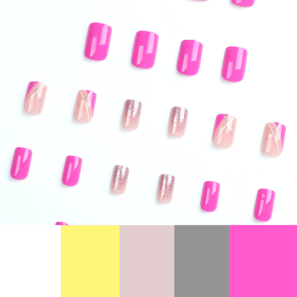 12 Sizes-24 Pcs Press On Nails JP2710